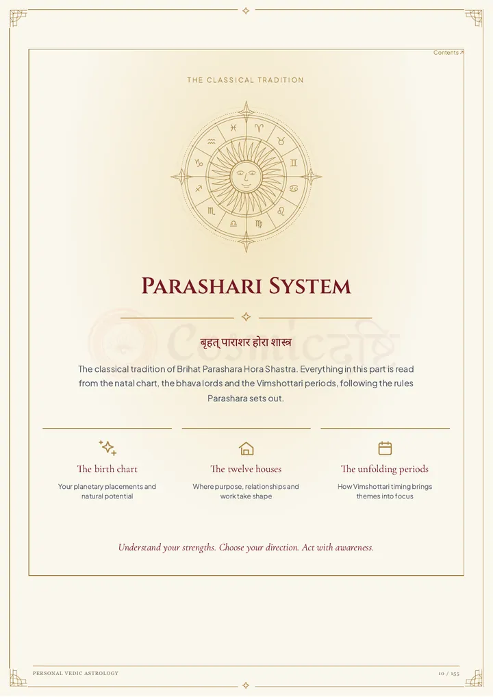 Parashari system chapter page